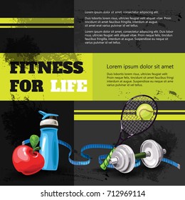 Poster shows rules for healthy lifestyle