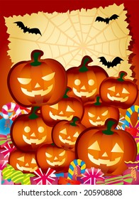 The poster of the silhouette of Halloween