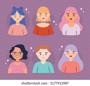 Poster Of Six People Group