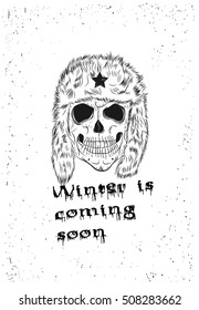 Poster Skull grunge