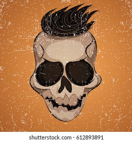 Poster skull illustration