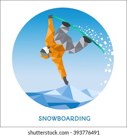 Poster with snowboarder