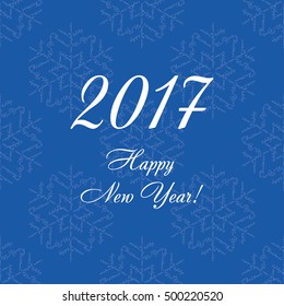 Poster with snowflakes. Vector illustration.