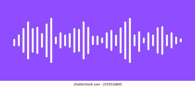 Poster of Sound Wave Symbol of Equalizer flat icon vector. music equalizer Isolated on background.