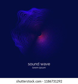 Poster of the sound wave. Vector illustration music on dark background. Poster of the sound wave. Vector illustration music on dark background.