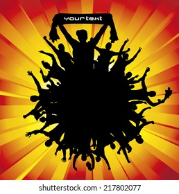 Poster for sports championships and concerts.  