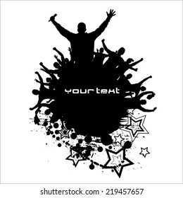 Poster for sports championships and concerts 