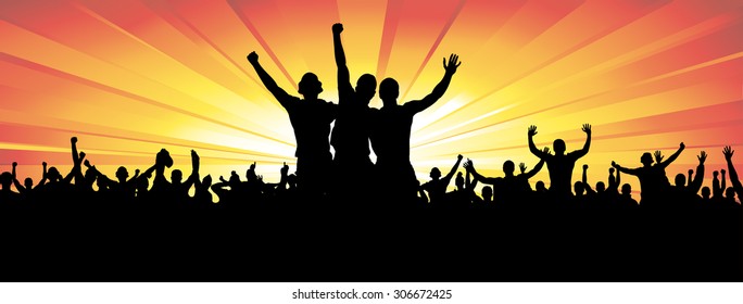 Poster for sports championships and music concerts