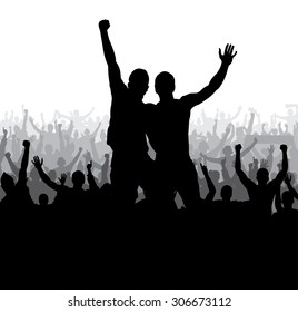 Poster for sports championships and music concerts