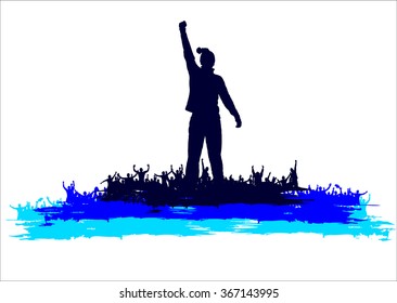 Poster for sports championships and music concerts