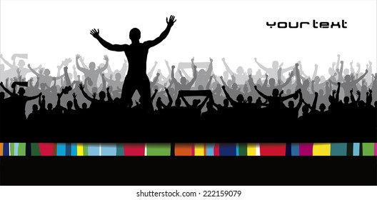 Poster for sports concerts and championships