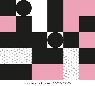 Poster squares. Vector illustration template.
