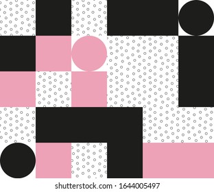 Poster squares. Vector illustration template.