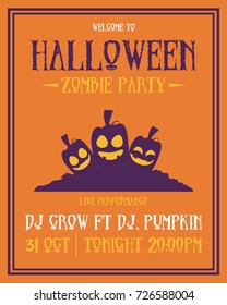 Poster style Halloween theme collection