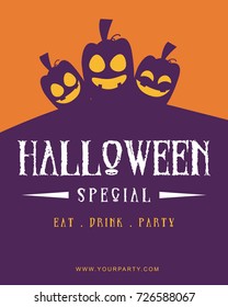 Poster style Halloween theme collection