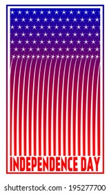 poster with a stylized American flag