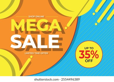 A poster for the super sale shows a sale 3d pattern design