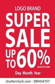 Poster super sale up to vector