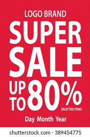 Poster super sale up to vector