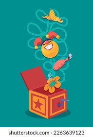 poster of surprise box with fools day