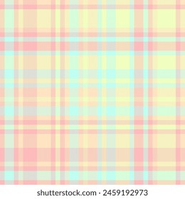 Poster tartan pattern check, nostalgia seamless plaid vector. Day fabric textile background texture in light and bisque colors.