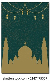 poster template backgrounds. can be used for religious backgrounds, especially Islam