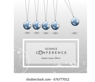 Poster template banner for science conference