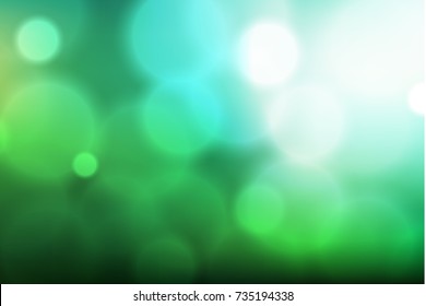 Poster Template with Bokeh Effect. Concert, Party, Theater, Dance, Presentation & Show Design. Colorful Space. Vector illustration
