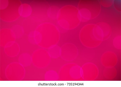 Poster Template with Bokeh Effect. Concert, Party, Theater, Dance, Presentation & Show Design. Colorful Space. Vector illustration