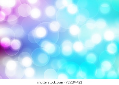 Poster Template with Bokeh Effect. Concert, Party, Theater, Dance, Presentation & Show Design. Colorful Space. Vector illustration