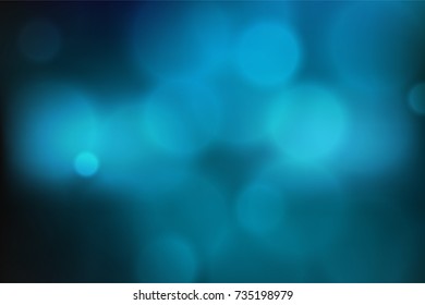 Poster Template with Bokeh Effect. Concert, Party, Theater, Dance, Presentation & Show Design. Colorful Space. Vector illustration
