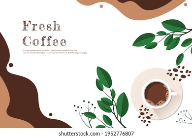 poster template coffee day, international coffee day, milk day, coffee time, fresh coffee.vector eps 10