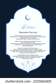 poster template design with islamic theme. with abstract pattern background
