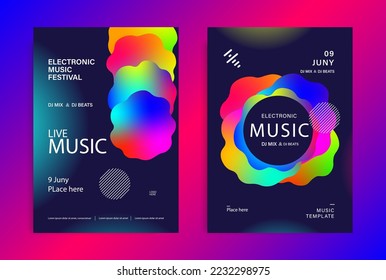 Poster template design. Music poster, Exhibition poster, Art poster.