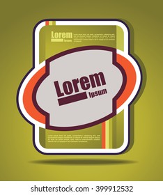 Poster Template. Design template for you text.