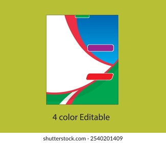 Poster Template EPS 18X23 Size Editable Vector.eps