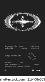 Poster template graphic design in Brutalism style. Vector cover layout with abstract elements and geometric shapes, useful for poster art, website headers, front page design, decorative prints.