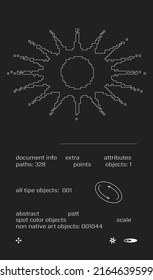 Poster template graphic design in Brutalism style. Vector cover layout with abstract elements and geometric shapes, useful for poster art, website headers, front page design, decorative prints.