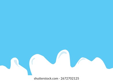 modelo de cartaz com Liquid splash milk frame background.eps