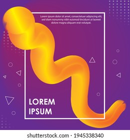 a poster template with modern nuances and the latest trends with a variety of color combinations