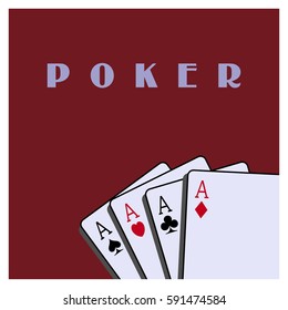 Poster template for a poker tournament
