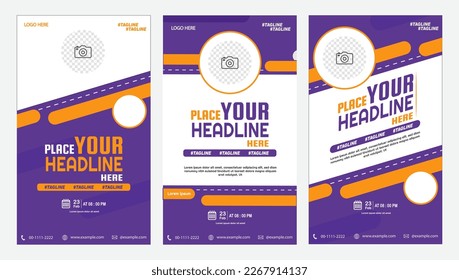 poster template set. banner template design, suitable for posters, promotions, banners, magazine covers, etc
