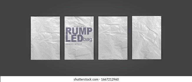 Poster template set. Glued paper. Vector Realistic posters mockup. vector illustration object. badly glued white paper. crumpled poster. vector graphics 