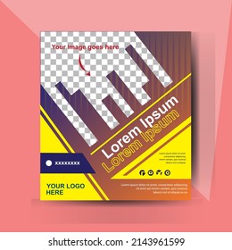 poster template vector art design