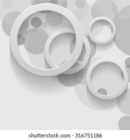 Poster Template . Vector Circles Background . Round Pattern.