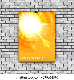 Poster template for your business idea.
