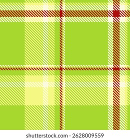 Poster texture fabric tartan, menswear check background pattern. Household textile seamless plaid vector in lime and light yellow colors palette.