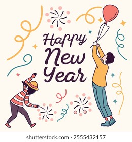 a poster that says happy new year on it