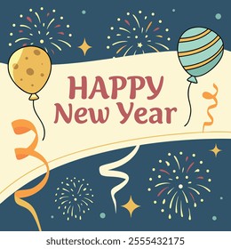 a poster that says happy new year on it