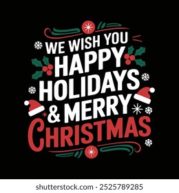 a poster that says we wish you western christian holiday and western christian holiday.